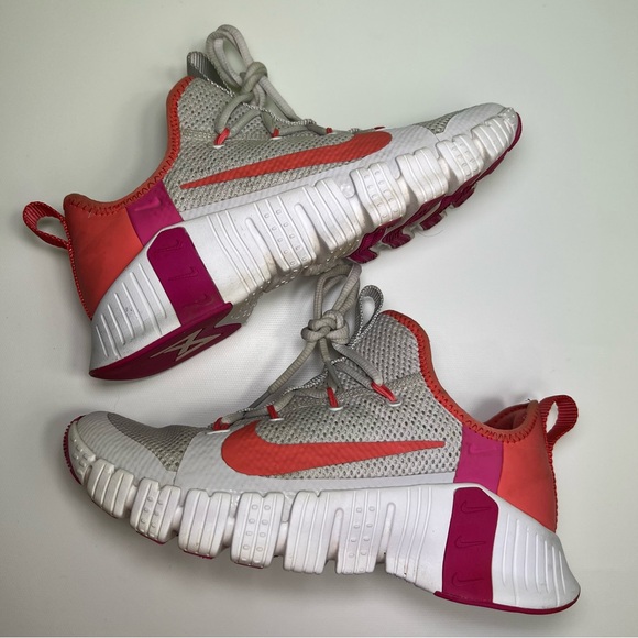 Nike Free Metcon 3 ‘Vast Grey Fire Pink size 8 - Picture 1 of 8